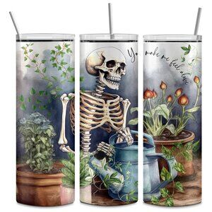 You make me feel alive metal insulated stainless steel tumbler